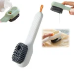 Multifunctional Scrubbing Brush with Liquid / Soap Dispenser, Cleaning Brush with Liquid / Soap Dispenser, Shoe Brush for Cleaning, Cloth Cleaning Brush with Handle Liquid Shoe Brush For Shoe Clothes (2 Pc)