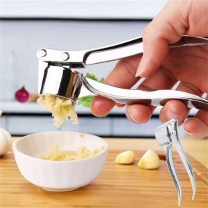 Stainless Steel Garlic Press Crusher ,Crusher ,Squeezer ,Masher ,and Lemon Juicer