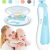 Electric Baby Nail Trimmer with Grinding Heads for Newborn Infant and Toddler