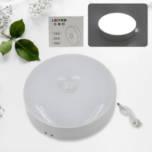 Round Shape 8 LED Motion Sensor Induction Led Light (5pic)