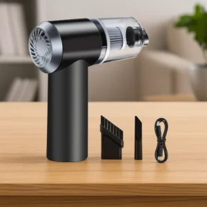 2-in-1 Cordless Handheld Vacuum – Powerful 2000mAh lithium battery Rechargeable Cleaner for Home & Car with LED Light